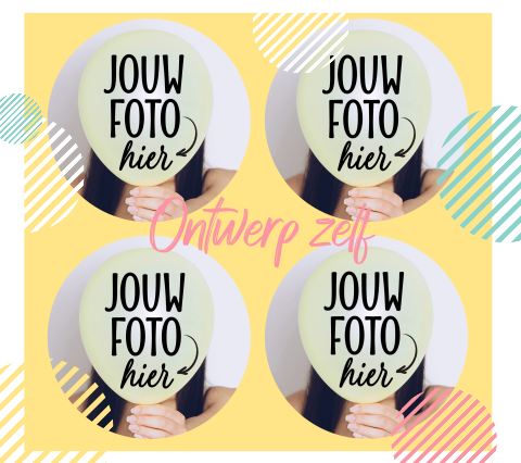 Kleurrijke fotokaart collage